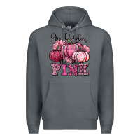 Rock in october we wear pink pumpkin Premium Hoodie - texasbilliewilder