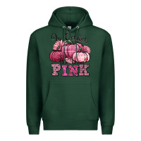 Sports Green in october we wear pink pumpkin Premium Hoodie - texasbilliewilder