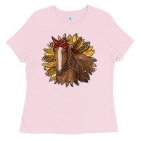 Sunflower With Horse Ladies Tee | Teevron