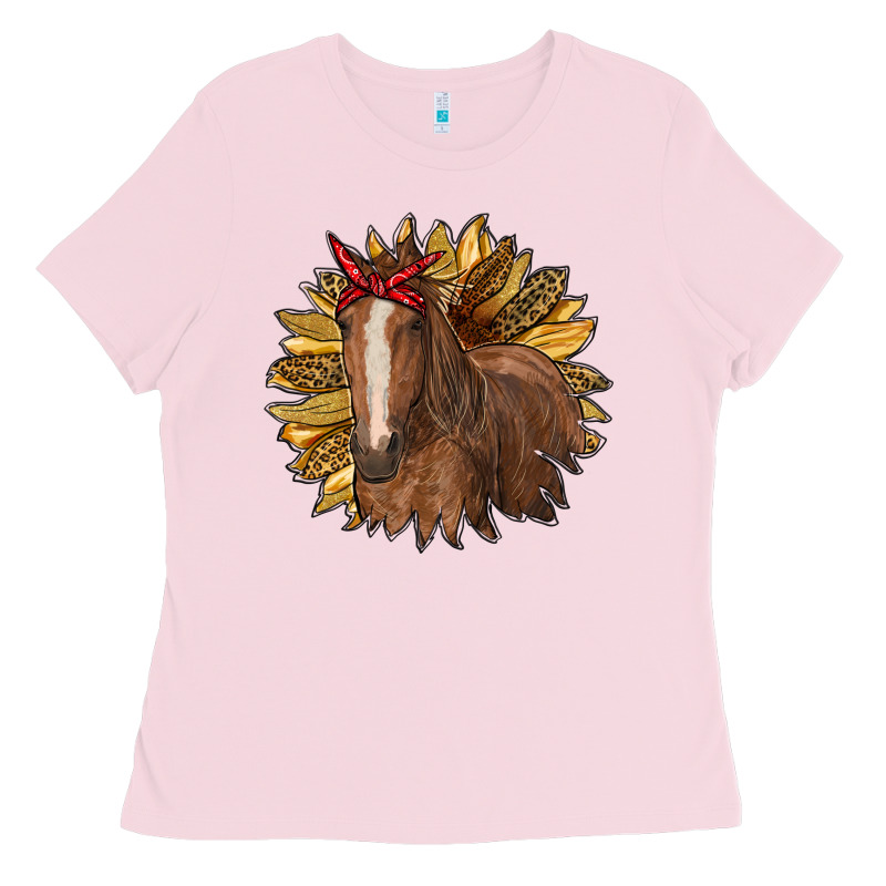 Sunflower With Horse Ladies Tee by RanaPortraitStore | Teevron