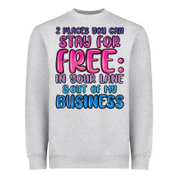 Heather Grey 2 places you can stay for free in your lane and ou Heavyweight Sweatshirt - MaliasSmallBusiness