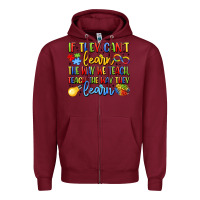Burgundy if they can't learn the way we teach teach the  wa Zipper Hoodie - LillyAllenDesigns
