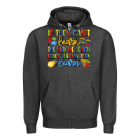 Charcoal Heather if they can't learn the way we teach teach the  wa Zipper Hoodie - LillyAllenDesigns
