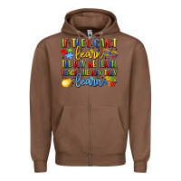 Chestnut if they can't learn the way we teach teach the  wa Zipper Hoodie - LillyAllenDesigns