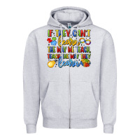 Heather Grey if they can't learn the way we teach teach the  wa Zipper Hoodie - LillyAllenDesigns