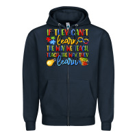 Navy if they can't learn the way we teach teach the  wa Zipper Hoodie - LillyAllenDesigns