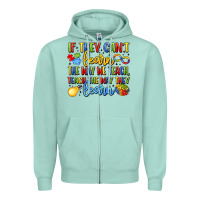 Seafoam if they can't learn the way we teach teach the  wa Zipper Hoodie - LillyAllenDesigns