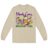 Mushroom mardi gras drinking team Long Sleeve Tee - MaliasSmallBusiness