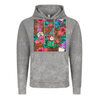 Cloud Rock floral easter gnomes seamless pattern Vintage Hoodie - Artiststas