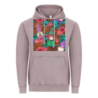 Vintage Zinc floral easter gnomes seamless pattern Vintage Hoodie - Artiststas