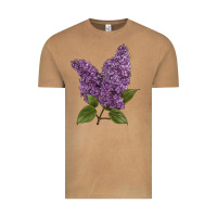 Purple Lilac Flower Illustrations Vintage Tee | Teevron