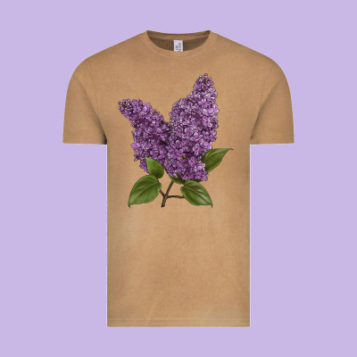 Purple Lilac Flower Illustrations Vintage Tee Designed By Lillyallendesigns