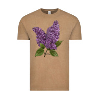 Vintage Coffee Purple Lilac Flower Illustrations Vintage Tee - LillyAllenDesigns