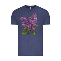 Vintage Denim Purple Lilac Flower Illustrations Vintage Tee - LillyAllenDesigns