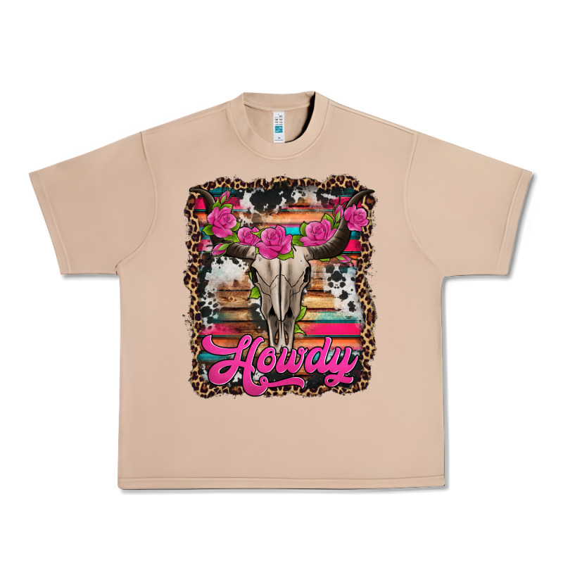 Howdy Valentine's Day Bull Skull Urban Heavy Tee by Jasminsmagicworld | Teevron