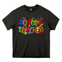 Asphalt ausome autism teacher Heavy Core Tee - Zillion Design Studio