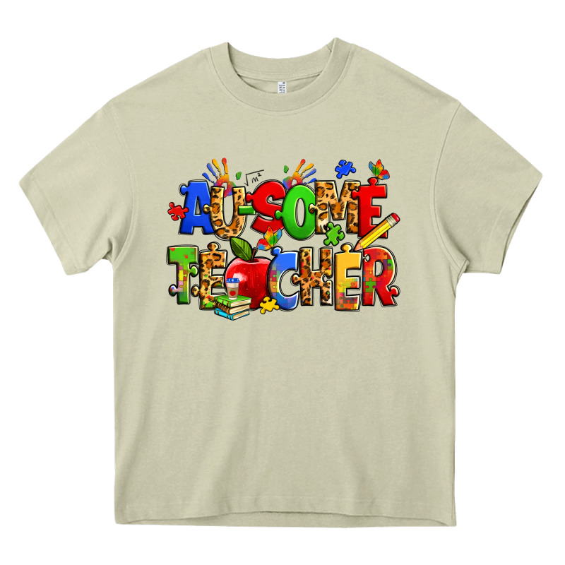 Ausome Autism Teacher Heavy Core Tee by Zillion Design Studio | Teevron