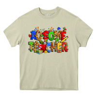 Mossy ausome autism teacher Heavy Core Tee - Zillion Design Studio
