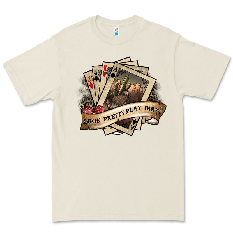 Look Pretty Play Dirty Premium Tee by SublimationCraftShop | Teevron