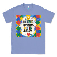 Colony Blue ı love someone with autism Classic Tee - MaliasSmallBusiness