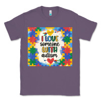 Lavender ı love someone with autism Classic Tee - MaliasSmallBusiness