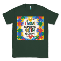Sports Green ı love someone with autism Classic Tee - MaliasSmallBusiness