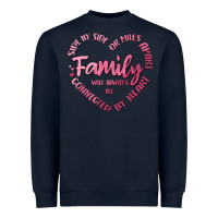 Navy family Heavyweight Sweatshirt - MaliasSmallBusiness