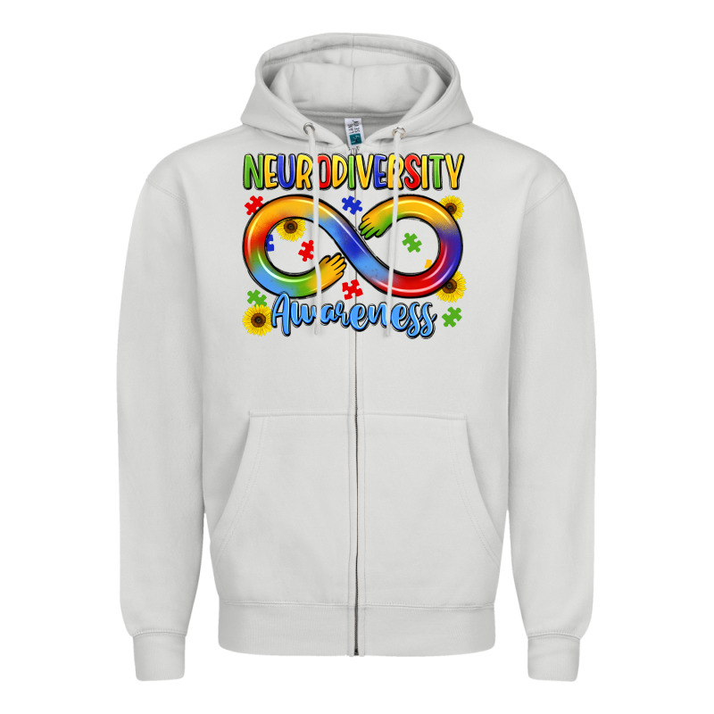 Neurodiversity Awareness Zipper Hoodie by LillyAllenDesigns | Teevron