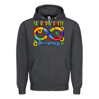 Smoke neurodiversity awareness Zipper Hoodie - LillyAllenDesigns