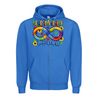 True Royal neurodiversity awareness Zipper Hoodie - LillyAllenDesigns