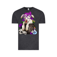 Vintage Black funny halloween lamb Vintage Tee - Jasminsmagicworld