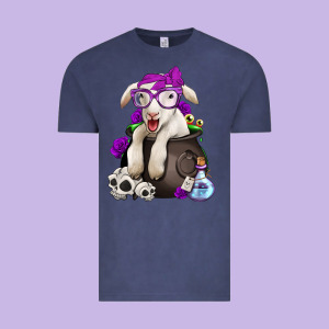 Funny Halloween Lamb Vintage Tee Designed By Jasminsmagicworld