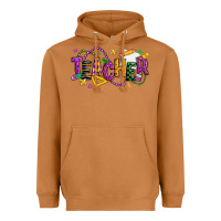 Meerkat mardi gras teacher Heavyweight Hoodie - texasbilliewilder
