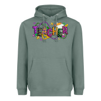 Sage mardi gras teacher Heavyweight Hoodie - texasbilliewilder
