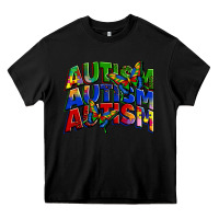 Black autism autism autism Heavy Core Tee - Zillion Design Studio
