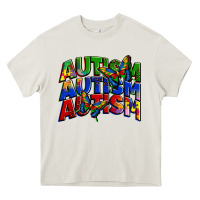 Cream autism autism autism Heavy Core Tee - Zillion Design Studio