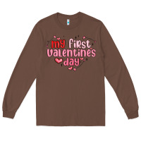 Chestnut my first valentines day Long Sleeve Tee - MaliasSmallBusiness