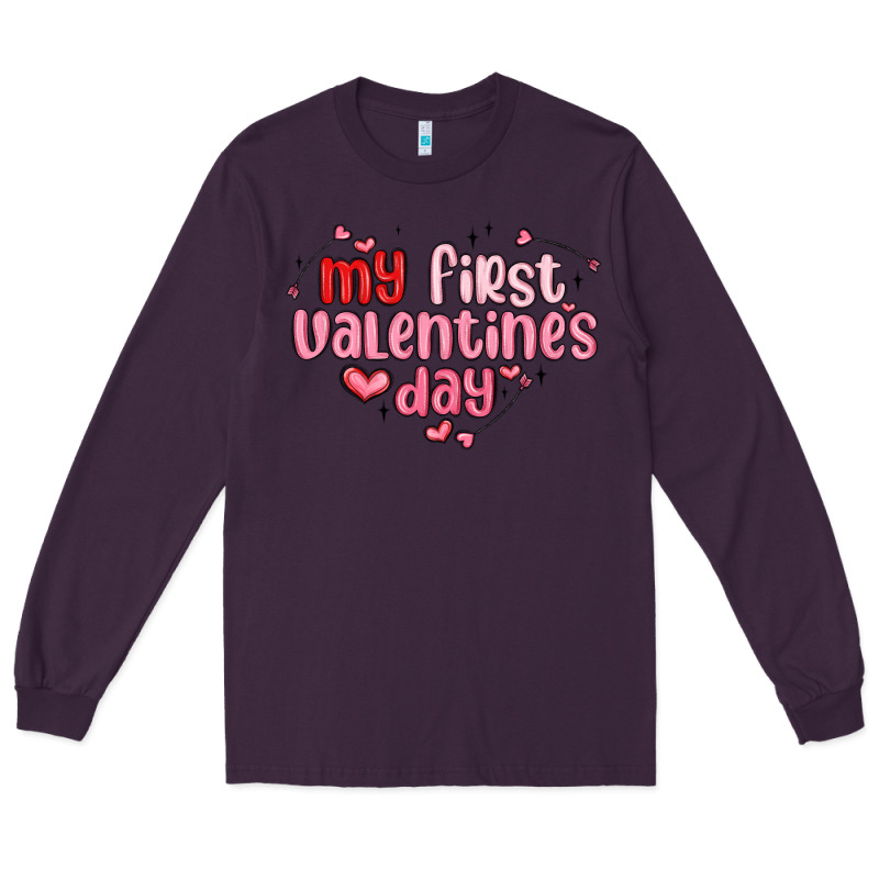 My First Valentines Day Long Sleeve Tee by MaliasSmallBusiness | Teevron