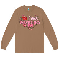 Toasted Coconut my first valentines day Long Sleeve Tee - MaliasSmallBusiness