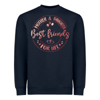 Navy mother and daughter best friends for life Heavyweight Sweatshirt - MaliasSmallBusiness