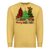 Antique Gold merry christmas trees Premium Sweatshirt - NancyCooperArtShop