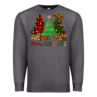 Charcoal Heather merry christmas trees Premium Sweatshirt - NancyCooperArtShop