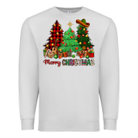 Dove Grey merry christmas trees Premium Sweatshirt - NancyCooperArtShop