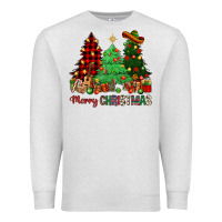 Oatmeal Heather merry christmas trees Premium Sweatshirt - NancyCooperArtShop