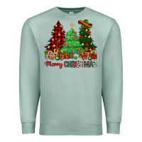 Seafoam merry christmas trees Premium Sweatshirt - NancyCooperArtShop