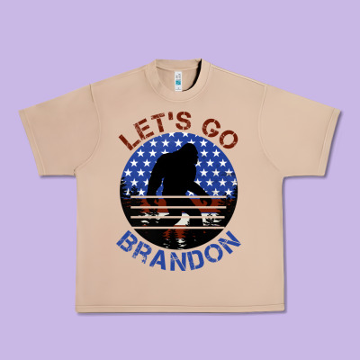 Let's Go Brandon Bigfoot Urban Heavy Tee Designed By Jasminsmagicworld