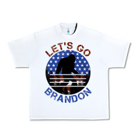 White let's go brandon bigfoot Urban Heavy Tee - Jasminsmagicworld