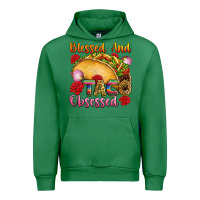 Emerald Blessed and taco obsessed Mexico Urban Hoodie - FaDigitalArtStudio