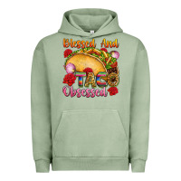 Pigment Oil Green Blessed and taco obsessed Mexico Urban Hoodie - FaDigitalArtStudio