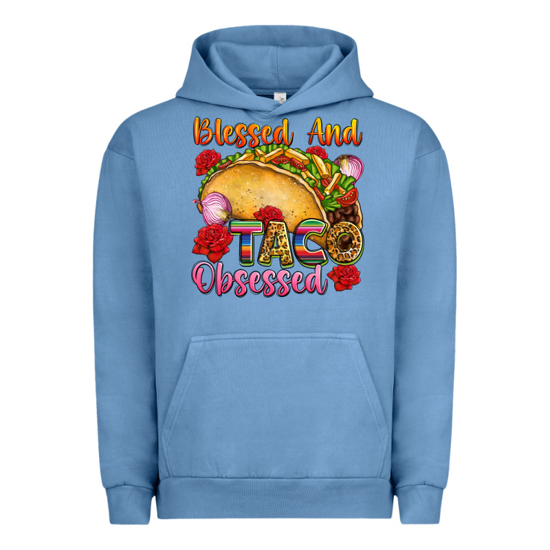 Blessed And Taco Obsessed Mexico Urban Hoodie by FaDigitalArtStudio | Teevron